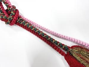 未使用品　正絹　手組帯締め